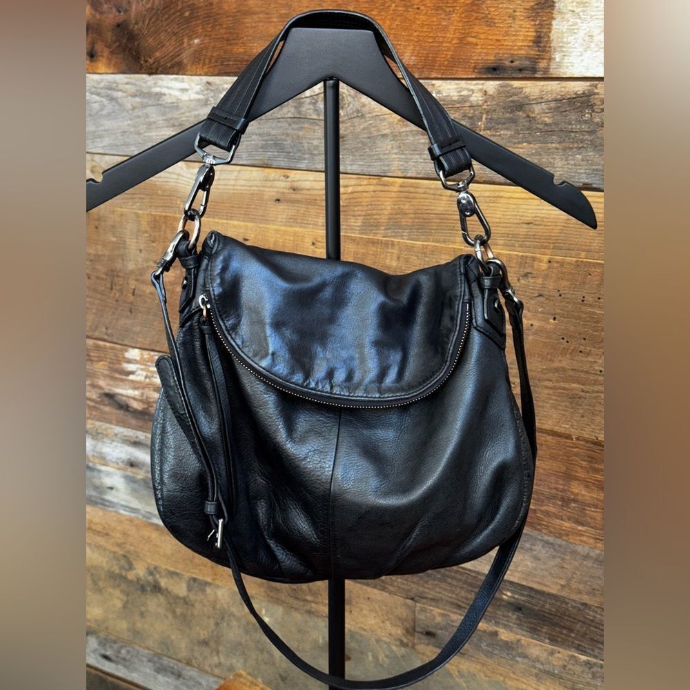🖤 Margot Black Genuine Leather Hobo Shoulder Bag